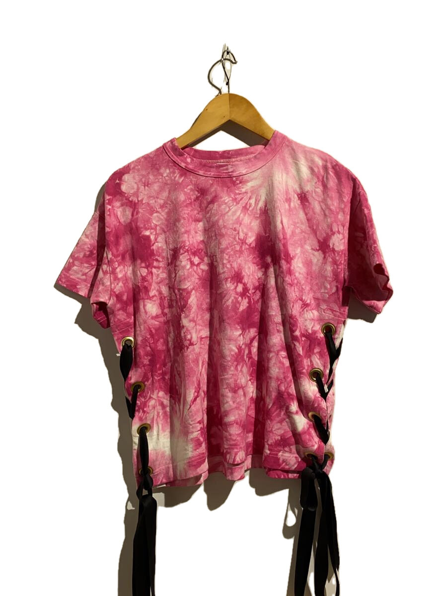 【中古】sacai◆Tシャツ/1/コットン/ピンク/総柄/19-04444【レディースウェア】