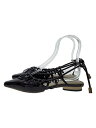 【中古】AMERI◆MEDI SHELLY FLAT SANDAL/傷多数有/M/BRW/牛革//【シューズ】