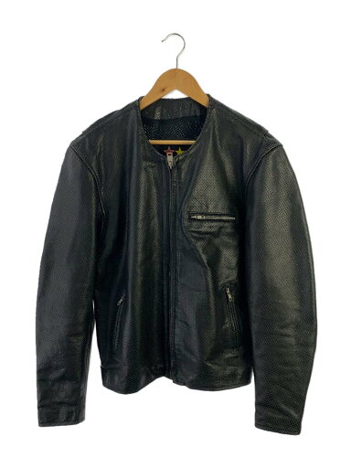 【中古】ZAWAKITA/シングルライダースジャケット/XL/牛革/BLK/無地【メンズウェア】 【中古】ZAWAKITA/シングルライダースジャケット/XL/牛革/BLK/無地【メンズウェア】