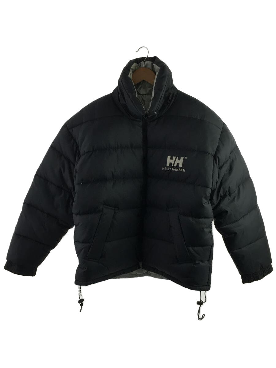 【中古】HELLY HANSEN◆ダウンジャケット/M/ポリエステル/BLK【メンズウェア】