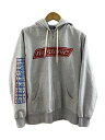 【中古】HYSTERIC GLAMOUR◆パーカー/M/コットン/GRY/02241CF02【メンズウェア】