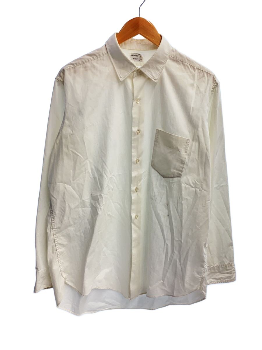 【中古】Truval/50s/長袖シャツ/--/コットン/WHT【メンズウェア】