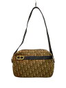 【中古】Christian Dior◆OLD/トロッター/ショルダーバッグ/--/BRW/総柄【バッグ】