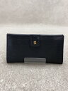 【中古】FENDI◆長財布/レザー/BLK/無地/レディース【服飾雑貨他】