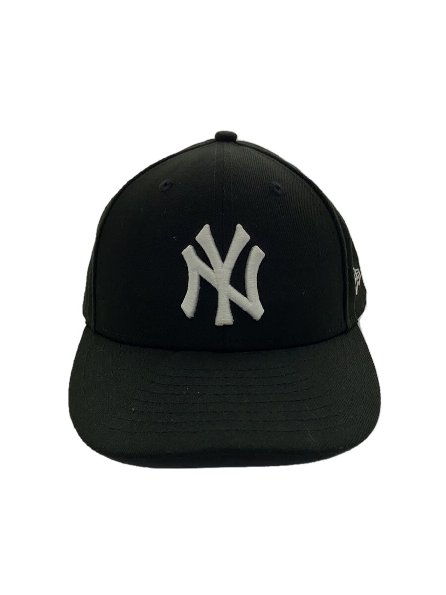【中古】NEW ERA◆キャップ/7 3/4/ポリエステル/BLK/メンズ【服飾雑貨他】