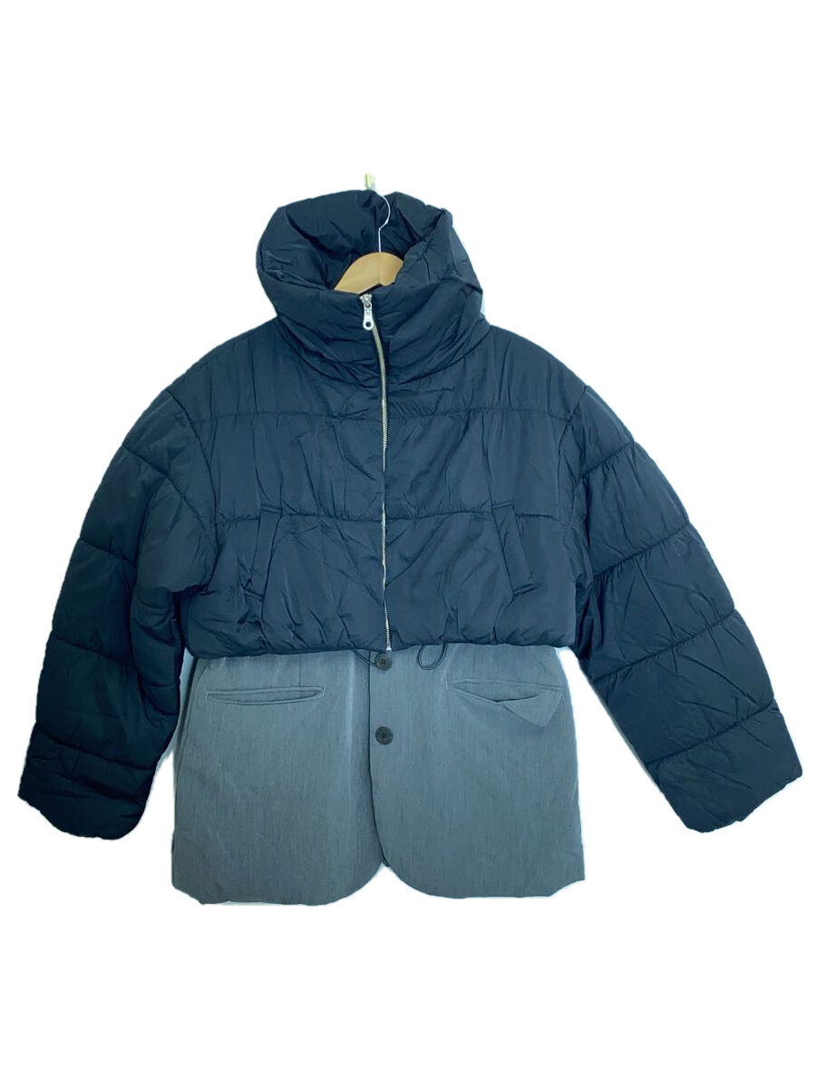 【中古】MAISON SPECIAL◆ダウンジャケット/M/ナイロン/BLK/21222115403/2WAY Patted Jacket【レディースウェア】