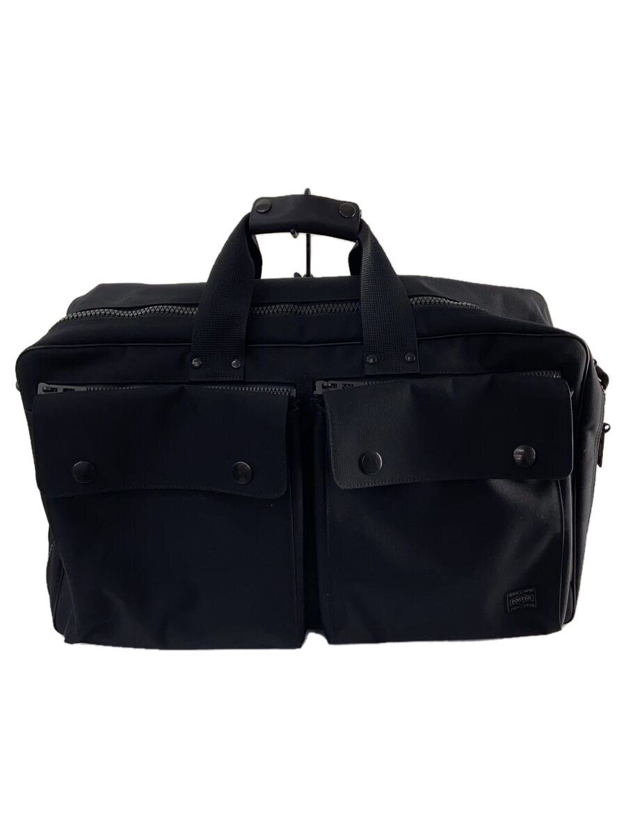 【中古】PORTER◆ボストンバッグ/キャンバス/BLK【バッグ】