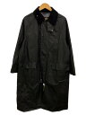 【中古】Barbour◆BURGHLEY/オイルド/コート/36/コットン/BLK/無地/MWX1674BK91【メンズウェア】(4)