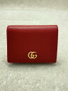 GUCCI◆2つ折り財布/--/RED/無地/レディース/456126・0416