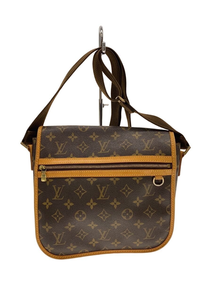 【中古】LOUIS VUITTON◆メッセンジャーPM・ボスフォール_モノグラム・キャンバス/PVC/BRW【バッグ】