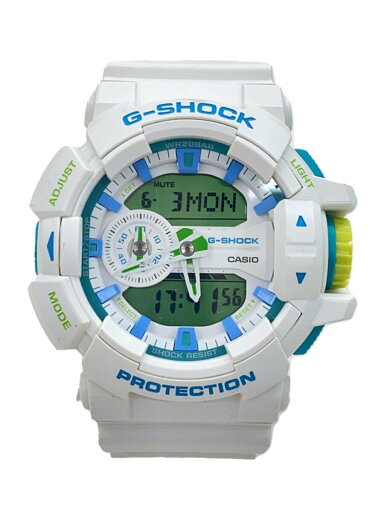 【中古】CASIO◆クォーツ腕時計・G-SHOCK/デジアナ/WHT【服飾雑貨他】 【中古】CASIO◆クォーツ腕時計・G-SHOCK/デジアナ/WHT【服飾雑貨他】