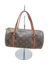 【中古】LOUIS VUITTON◆1)パピヨン26_モノグラム・キャンバス_BRW/PVC/BRW/総柄【バッグ】