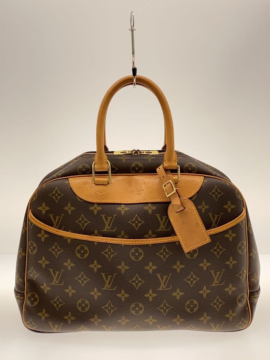C, G, K - 【中古】LOUIS VUITTON◆2)ボーリング・ヴァニティ(ドーヴィル)_モノグラム・キャンバス_BRW/PVC/BRW【バッグ】