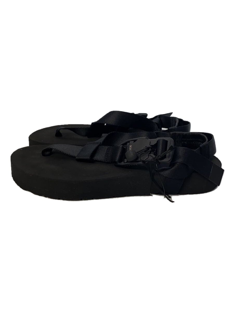 【中古】HYKE◆×BEAUTIFUL SHOES/BAREFOOT SANDALS FIDLOCK/サンダル/25cm/ブラック【シューズ】