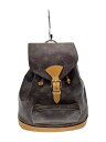 【中古】LOUIS VUITTON◆モンスリ_モノグラム・キャンバス_BRW/PVC/BRW/モノグラム【バッグ】