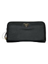 【中古】PRADA◆長財布/レザー/BLK/無地/レディース//【服飾雑貨他】(4)