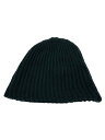 【中古】ROTOTO◆Chunky Cotton Short Beanie/ニットキャップ/コットン/GRN/メンズ/R5082【服飾雑貨他】