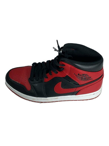 【中古】NIKE◆AIR JORDAN 1 MID_エアジョーダン 1 ミッド/27.5cm/RED【シューズ】 【中古】NIKE◆AIR JORDAN 1 MID_エアジョーダン 1 ミッド/27.5cm/RED【シューズ】
