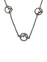 【中古】FENDI◆ネックレス/--/SLV/メンズ/サークル/ロゴ【服飾雑貨他】(4)