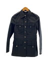 【中古】MICHAEL KORS◆ミリタリージャケット/4フラップポケット/ジャケット/4/コットン/ブラック//【レディースウェア】(4)