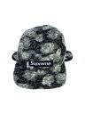 【中古】Supreme◆16AW/Roses Sherpa Fleece Earflap Camp Cap/S/ポリエステル/GRY/カモフラ【服飾雑貨他】