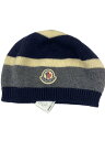 【中古】MONCLER◆ニットキャップ/--/ウール/NVY/メンズ/132-091-00258【服飾雑貨他】
