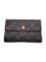 【中古】LOUIS VUITTON◆ポルト・フォイユ・アレクサンドラ_モノグラム・キャンバス_BRW/PVC/BRW/レディース【服飾雑貨他】(4)