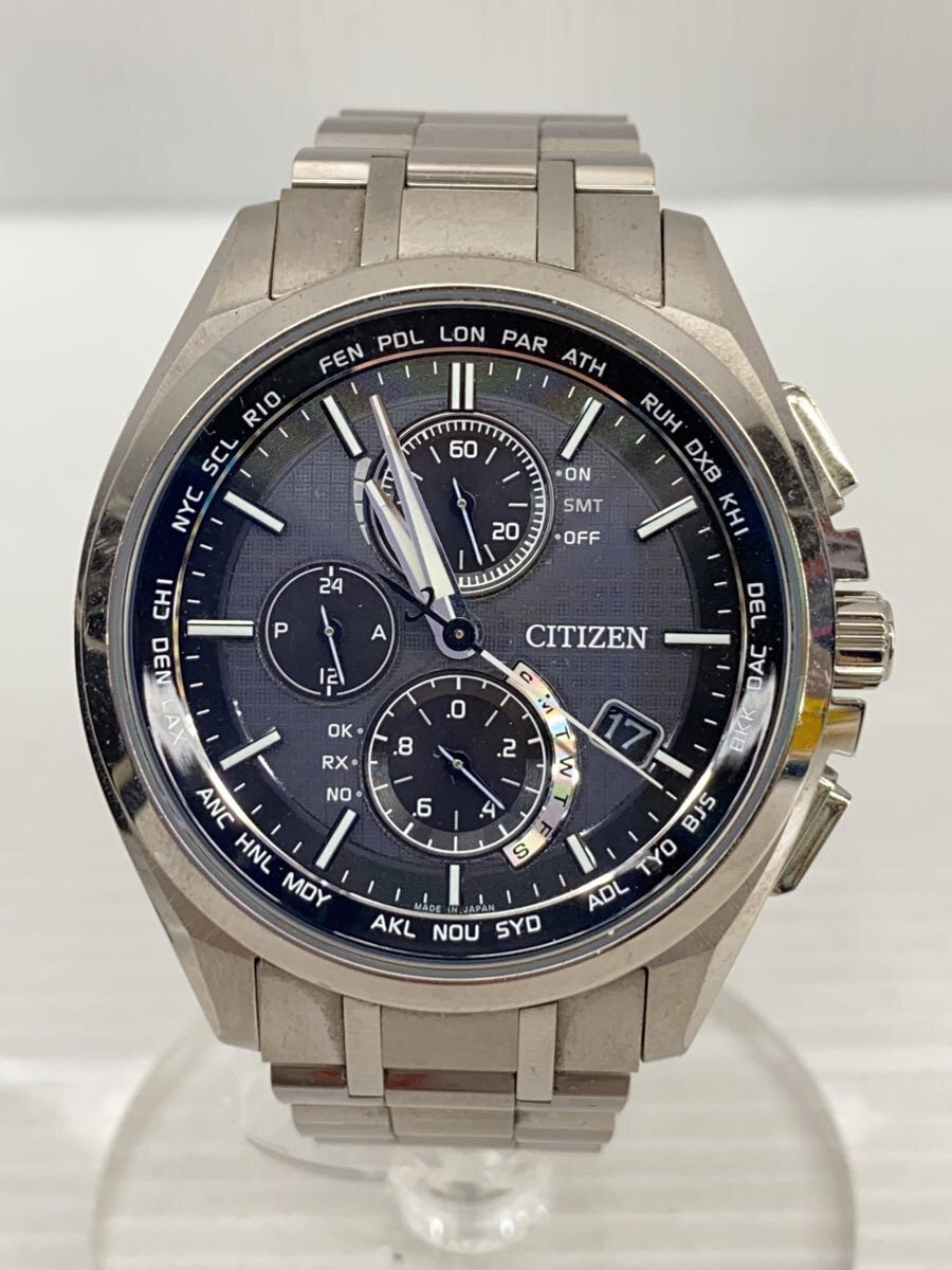 【中古】CITIZEN◆箱有/ATTESA腕時計/アナログ/--/WHT/SLV/h804-t018696/箱有/ATTESA【服飾雑貨他】