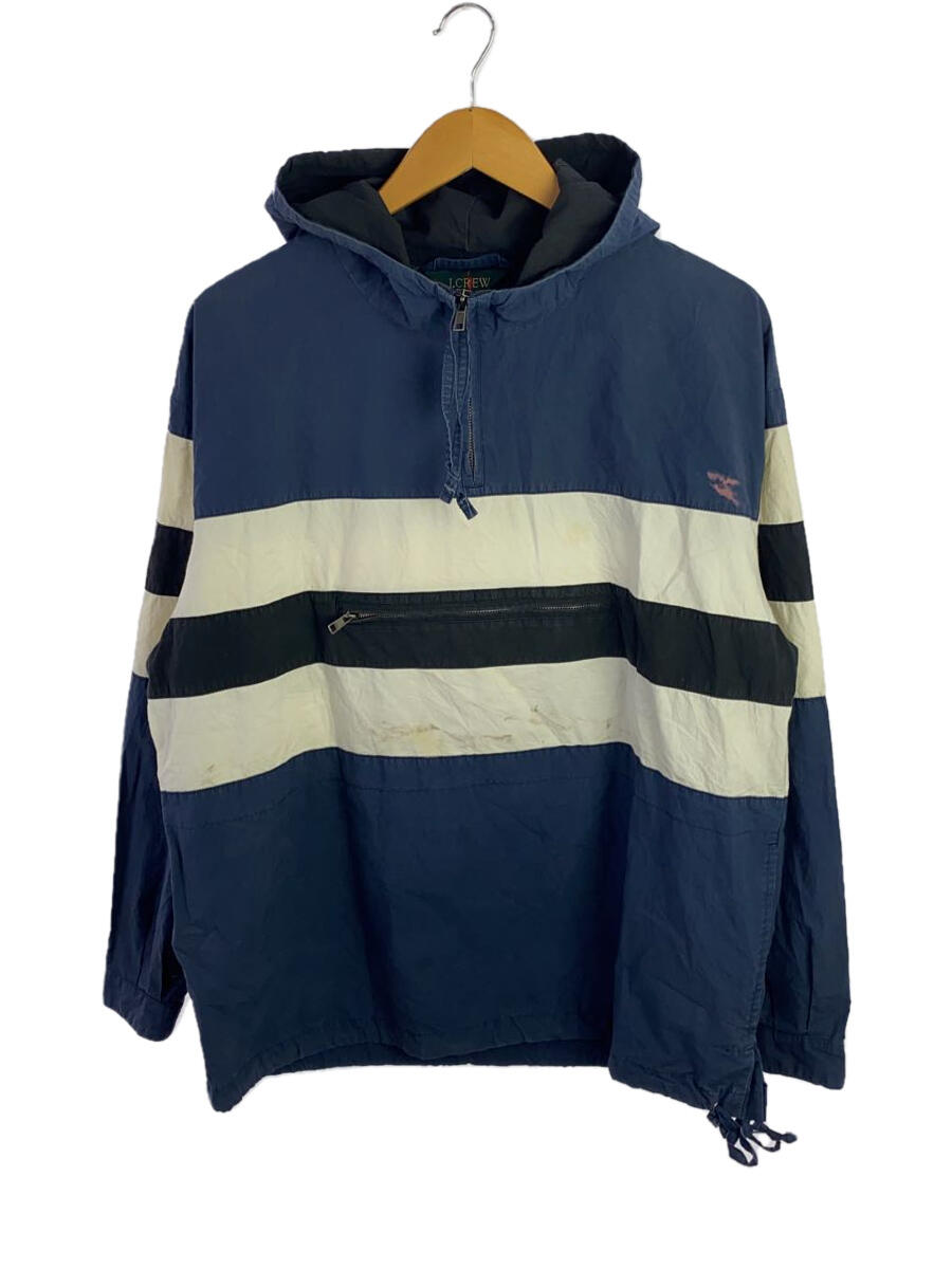 【中古】J.CREW◆巨人タグ/90s/アノラックジャケット/S/コットン/NVY【メンズウェア】