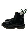 【中古】solovair◆サイドゴアブーツ/UK7.5/BLK【シューズ】