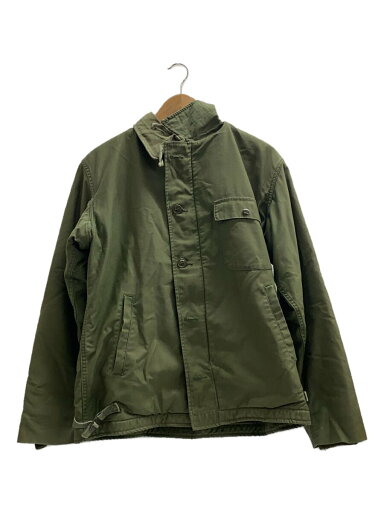 【中古】US.NAVY◆A-2/デッキジャケット/ミリタリージャケット/--/コットン/カーキ【メンズウェア】 【中古】US.NAVY◆A-2/デッキジャケット/ミリタリージャケット/--/コットン/カーキ【メンズウェア】