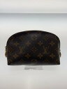 【中古】LOUIS VUITTON◆ポシェット・コスメティックPM_モノグラム・キャンバス_BRW/PVC/BRW【バッグ】