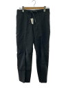 【中古】one gravity◆2タックイージーパンツ/ボトム/L/キュプラ/BLK/41-234-07-030065【メンズウェア】
