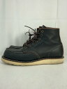 【中古】RED WING◆6-inch Classic Moc/レースアップブーツ/US7.5/BLK/レザー/8849//【シューズ】