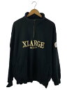 【中古】X-LARGE◆スウェット/L/コットン/BLK/無地/101224012014/RECORDS HALF ZIP PULLOVER【メンズウェア】