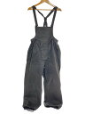 【中古】Sasquatchfabrix.◆OVERALL/オーバーオール/S/コットン/ブラック/20AW-PA9-008//【メンズウェア】