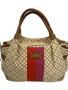 【中古】kate spade new york◆トートバッグ/キャンバス/BEG/WKRU1509【バッグ】