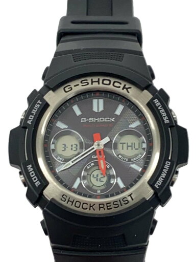 【中古】CASIO◆ソーラー腕時計/デジタル/ラバー/BLK/BLK/AWG-M100-1AJF【服飾雑貨他】 【中古】CASIO◆ソーラー腕時計/デジタル/ラバー/BLK/BLK/AWG-M100-1AJF【服飾雑貨他】