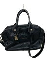 【中古】LONGCHAMP◆ショルダーバッグ/レザー/BLK【バッグ】
