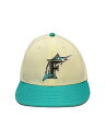 【中古】NEW ERA◆Marlins/MLB/キャップ/7 5/8/コットン/IVO/無地/メンズ【服飾雑貨他】
