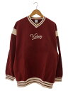 【中古】Keboz◆スウェット/XL/コットン/RED/無地【メンズウェア】