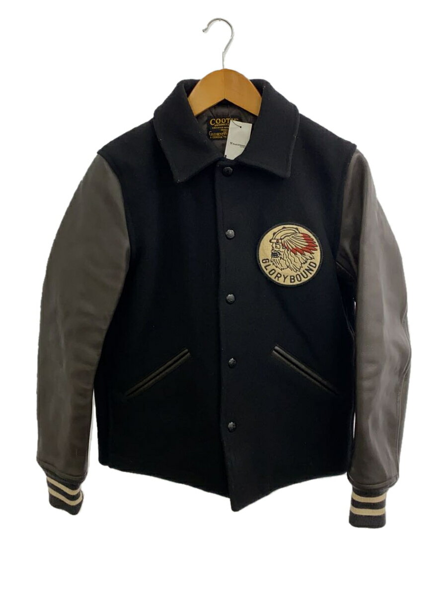 【中古】COOTIE◆スタジャン/--/ウール/BLK/1st Place Jacket【メンズウェア】