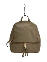 【中古】MICHAEL KORS◆リュック/バックパック/レザー/BEG/AV-1601【バッグ】