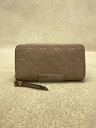 【中古】LOUIS VUITTON◆ジッピー・ウォレット_モノグラム・アンプラント_PNK/牛革/PNK/総柄/レディース【服飾雑貨他】