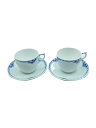 【中古】ROYAL COPENHAGEN◆カップ&ソーサー/4点セット/WHT【キッチン用品】
