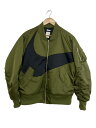 NIKE◆ジャケット/M/ポリエステル/KHK/NSW SYNFL SWOOSH BOMBER ROUGH///