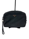 【中古】PRADA◆ポーチ/ナイロン/BLK【バッグ】(4)