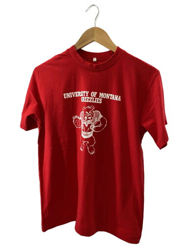 【中古】/UNIVERSITY OF MONTANA GRIZZLIETシャツ/L/RED/プリント/シングルステッチ【メンズウェア】 【中古】/UNIVERSITY OF MONTANA GRIZZLIETシャツ/L/RED/プリント/シングルステッチ【メンズウェア】