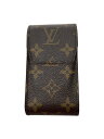 【中古】LOUIS VUITTON◆エテュイ・シガレット_モノグラム・キャンバス_BRW/--/BRW/総柄/メンズ【服飾雑貨他】