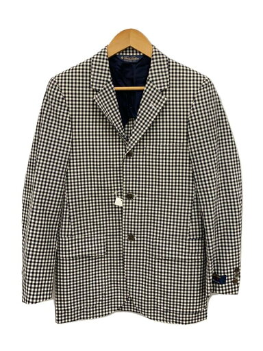 【中古】BROOKS BROTHERS◆HAVANA/35SHT/テーラードジャケット/--/ポリエステル/WHT/チェック//【メンズウェア】 【中古】BROOKS BROTHERS◆HAVANA/35SHT/テーラードジャケット/--/ポリエステル/WHT/チェック//【メンズウェア】